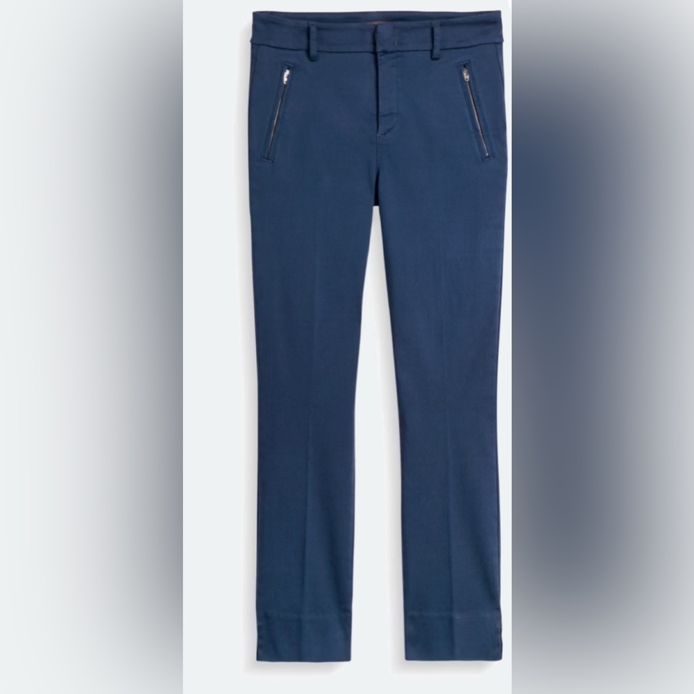 Level 99 Blue Straight Leg Trousers